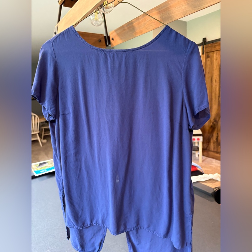 Vibrant Blue Casual Top